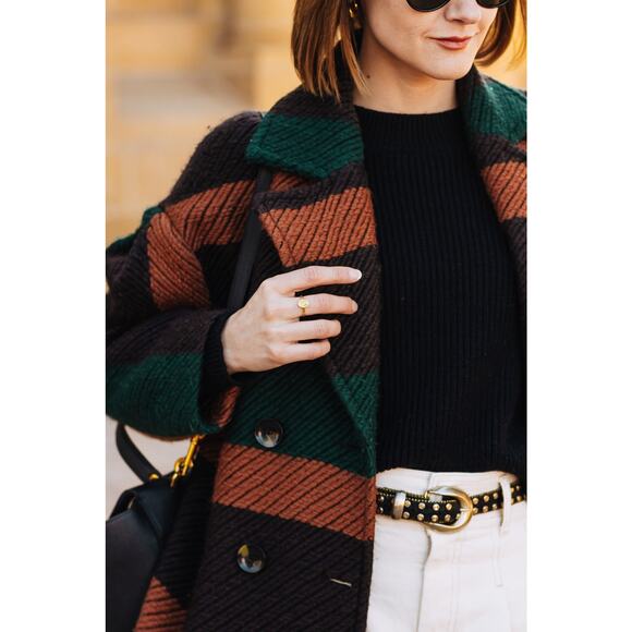 Ulla Johnson Woven Striped Emery Jacket Size Medium - Picture 8 of 12